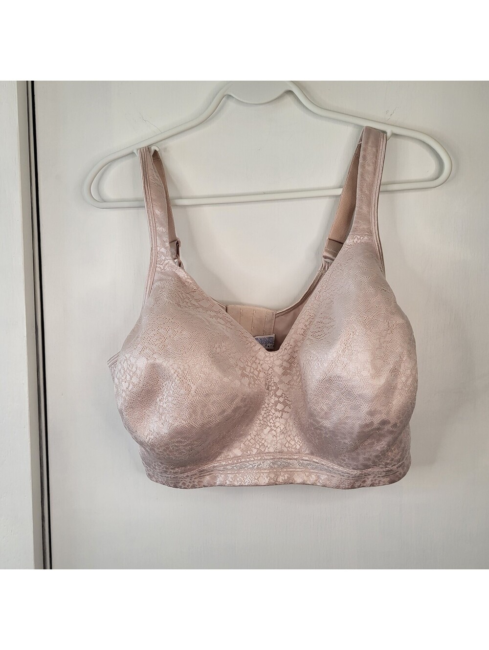 Playtex 5453 18hr sandshell Women's Textured Full Coverage Bra 4 hook size 44DD